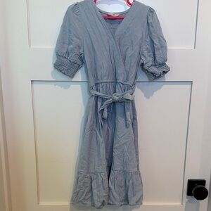 Hayden Girls Light Blue Top with Crew Neck